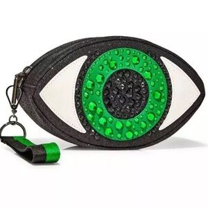 NWTs Bath & Body Works Evil Eye Cosmetic Bag with Glitter & Rhinestones